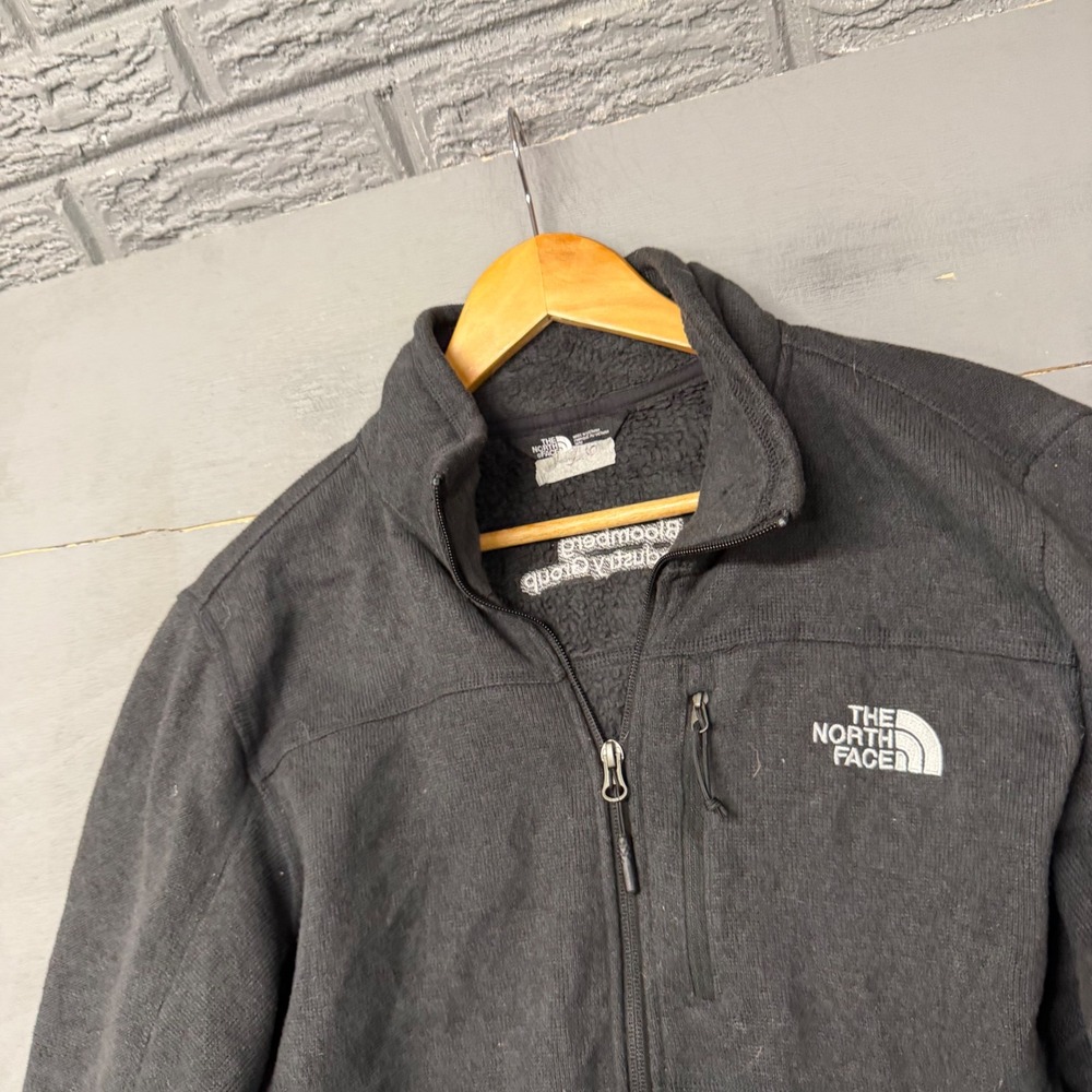 The North Face Mens Gordon Lyons Full Zip Sweater Fleece Jacket Black‎ Heather M